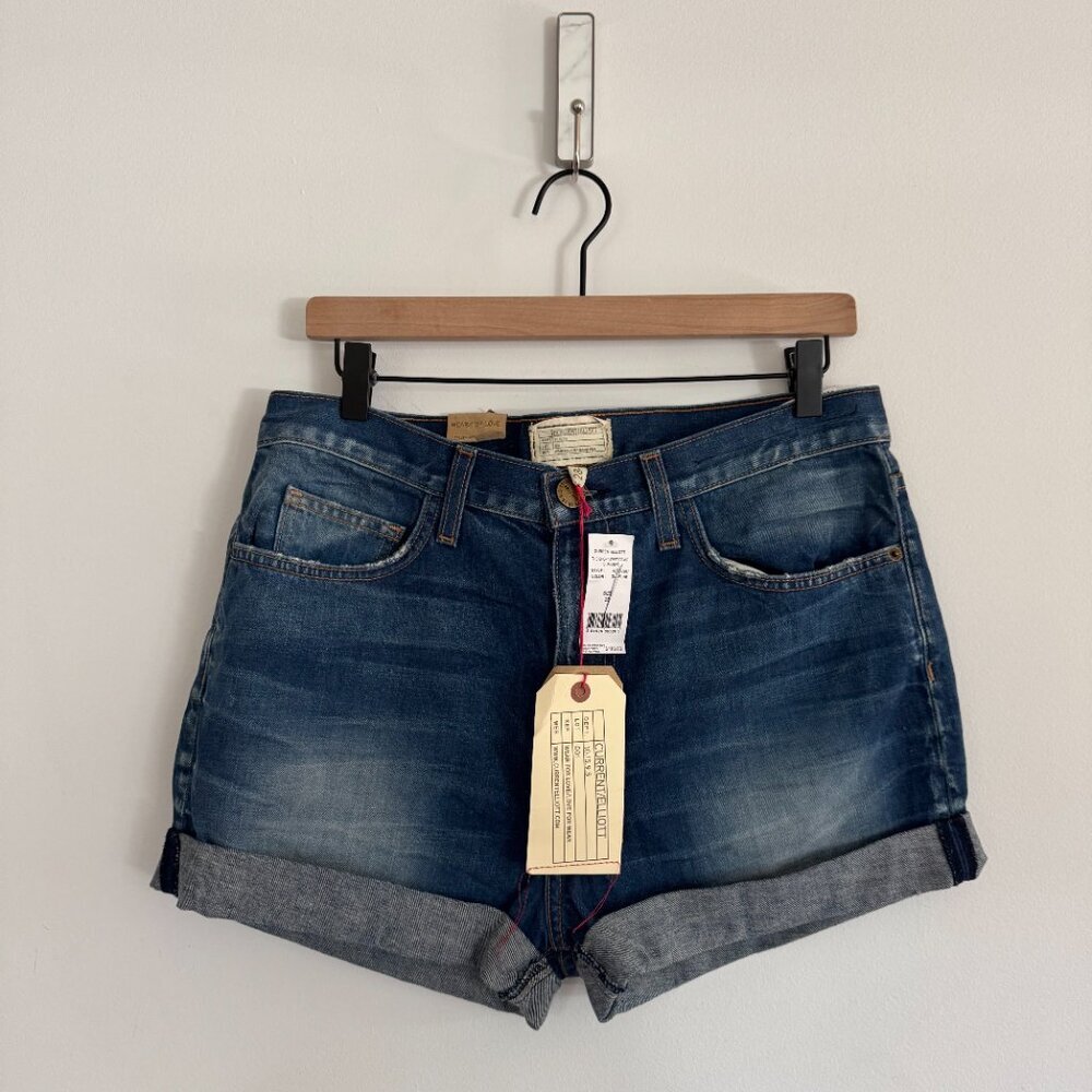 NWT CURRENT/ELLIOTT West Coast Charmer Gulfline Denim Shorts Size 28